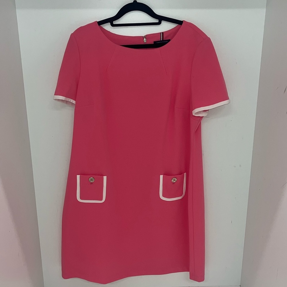 Tommy Hilfiger Scuba Sheath Pocket Dress